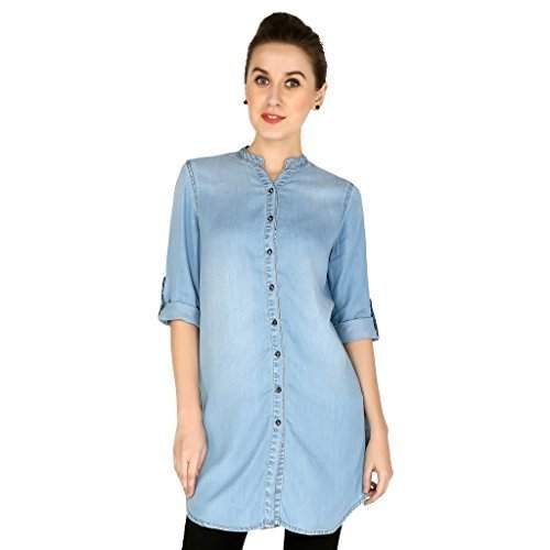 Denim Short Kurti by Shahib International