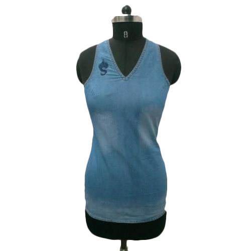 Denim Tunic Top