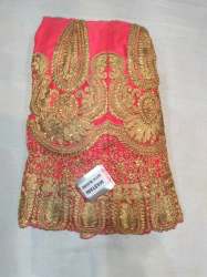 Knitted Peach Work Lehenga Choli