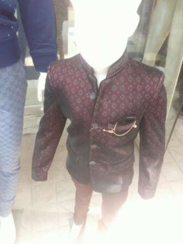 Kids Boys Brown Blazer  by Abhilasha Garments