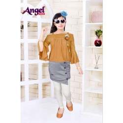 Girls Fancy Skirt Top Set