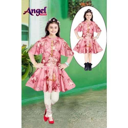 Kids Ruffle Frock And Pant Top