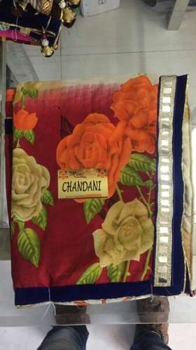 Fancy Floral Printed Saree