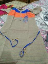 Designer Khaki Color Kurti