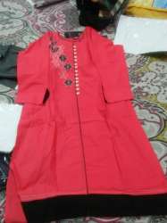 Full Sleeve Cotton Plain Kurti