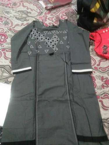 Grey Color Half Sleeve Kurti