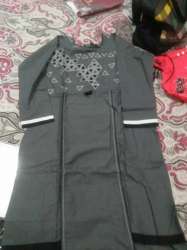 Grey Color Half Sleeve Kurti