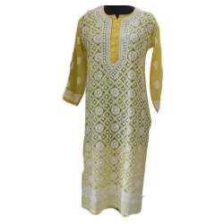Chikankari  collar Kurti
