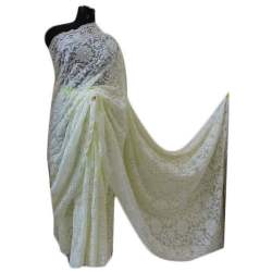Chikankari LIGHT COLOR Saree