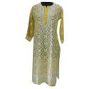 Chikankari long sleeve  Kurti