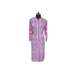 Chikankari purple shaded Kurti