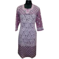 Chikankari ROUND NECK Kurti