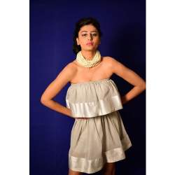 Off Shoulder Western Short Dress