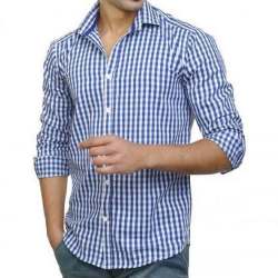 Mens Stylish Check Cotton Shirts