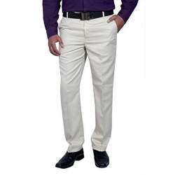 plain white formal pant