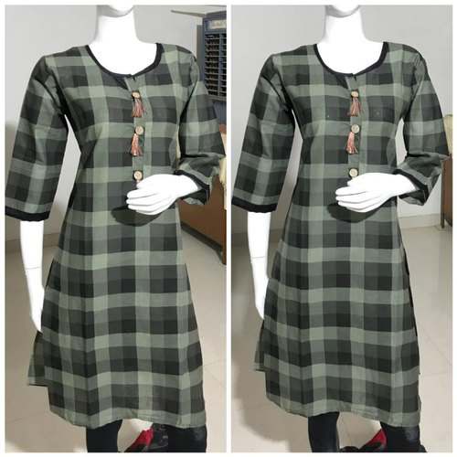 Cotton Straight Kurti by Mamta Creations