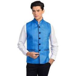 Blue Mens Nehru Jacket