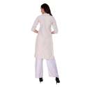 Double Button Kurti With Stitched Parallel Strips thumb 2