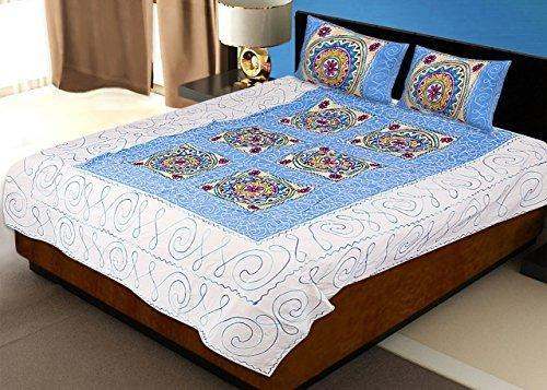 Double Embroidery Bedsheet-1 by Vastraa Fusion Enterprises