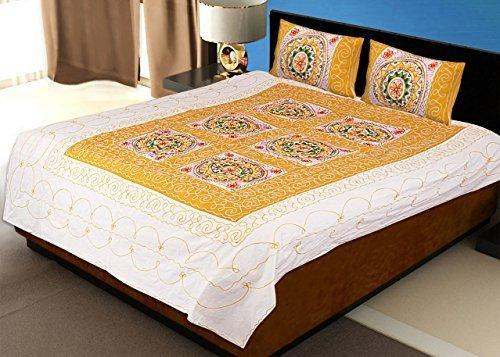 Double Embroidery Bedsheet-2 by Vastraa Fusion Enterprises