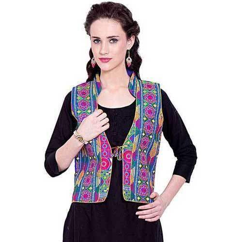 Embroidered Shrug Jacket