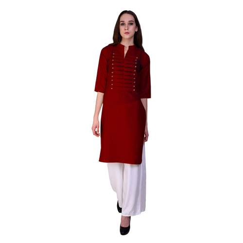 Regular Wear Double Button Kurti