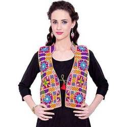 Women Cotton Embroidery Waistcoat