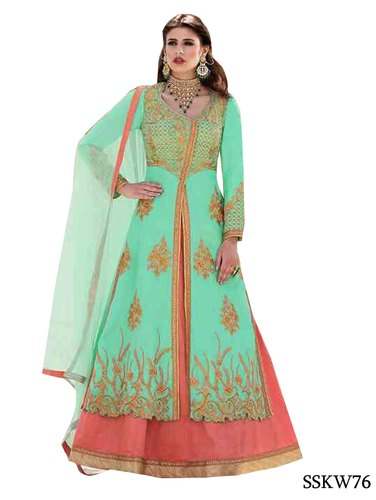 Semi Stitched Anarkali Suits