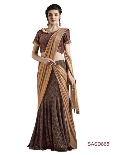 Trendy Free Style Sarees by Traditional Fashion Designer