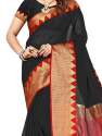 Women Black Designer Sarees thumb 1