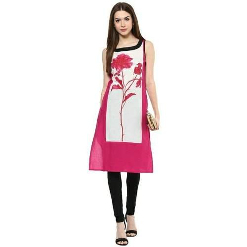 M&D Printed Cotton Kurti  by MD Sons