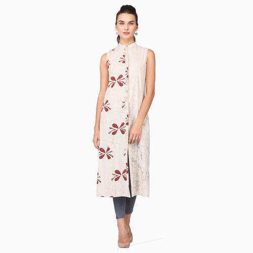 Botanical Block Kurti