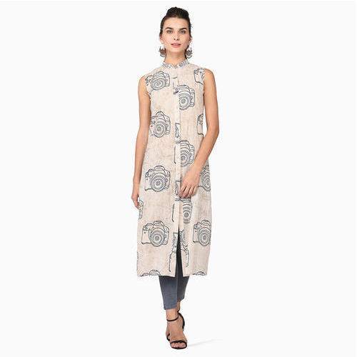 Camera Print Kurti