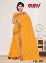 Casual Wear Embroidered Saree by MInu Fashion thumb 1