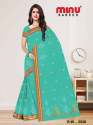 Casual Wear Embroidered Saree by MInu Fashion thumb 2