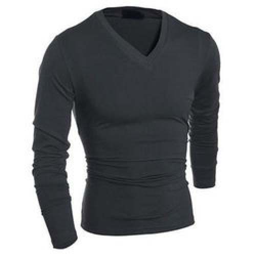 Stylish Mens V Neck Pure Cotton T shirts by Redshine Corporation