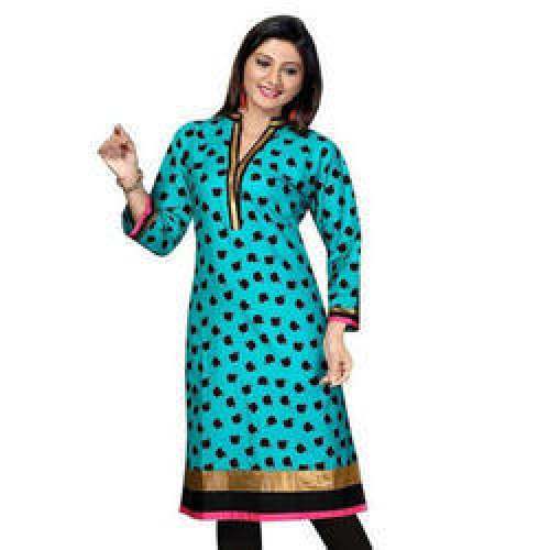 Women Formal Cotton Printed Kurtis