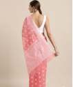 Buy Satrani Pink Jamdani Saree At Wholesale Price thumb 1