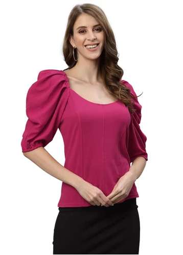 Ladies Knitted Fancy Top by Satrani Fashion