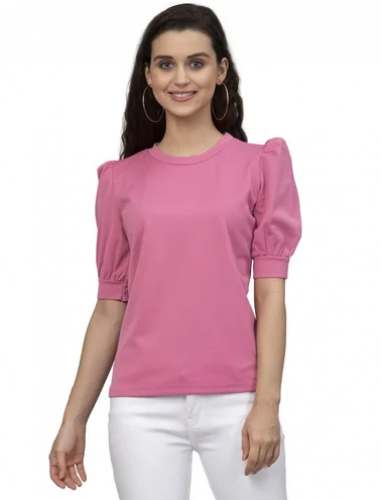 Ladies Pink Lycra Top