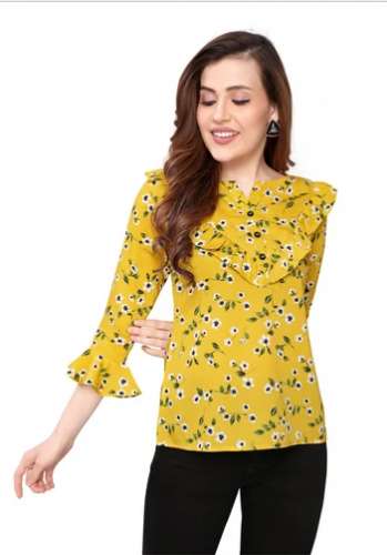 Ladies Poly Cotton Top by Satrani Fashion