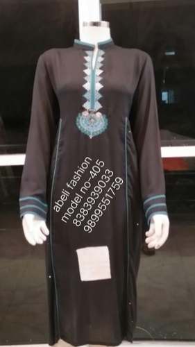 brown long sleeve kurti by Albeli Fashion