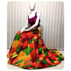 Fancy  Crop Top With Skirts 