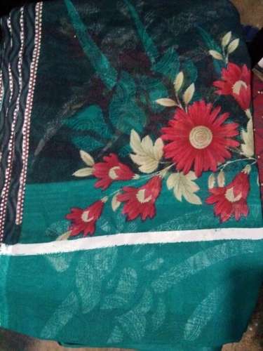 Fancy Floral Printed Saree by Ashok cloth house