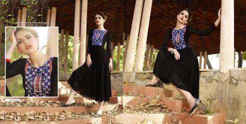 Embroidery work Georgette Anarkali kurti