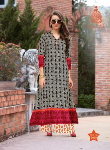 Black colour latest heavy cotton kurti