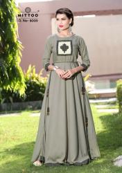 Gray Colour Fancy Gown Petturn