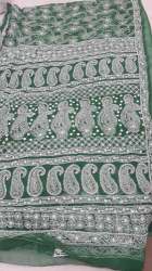 Chiffon Chikan Saree