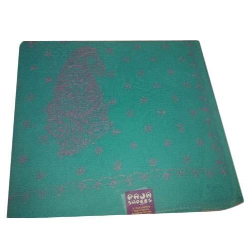 Chikan blue Saree
