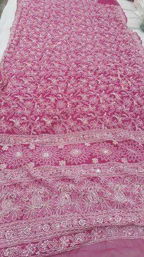 Chikan Full Jaal Chiffon Saree
